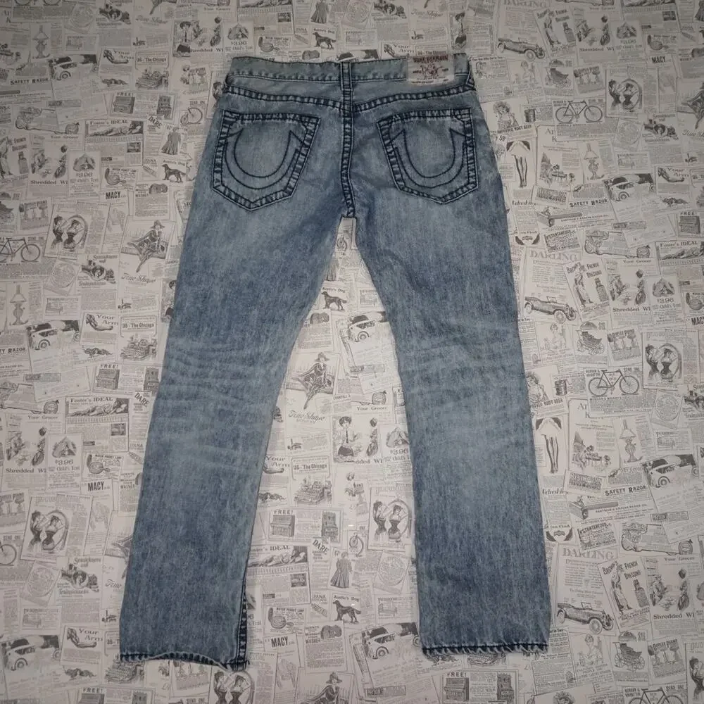 36 - Vintage Y2K True Religion Pants faded washed denim